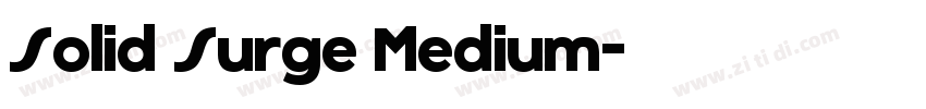 Solid Surge Medium字体转换